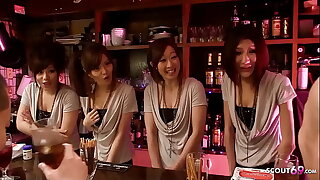 Swinger Sex Orgy with Petite Asian Teens respecting Japanese Club