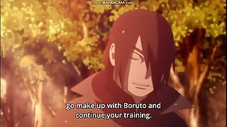 Someone's skin Conversation between Young Naruto together with old Sasuke