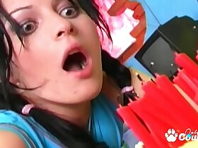 Teen Has The brush Ass Fucked On The brush Birthday - Anal