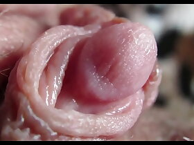 Huge clitoris rubbing and jerking orgasm